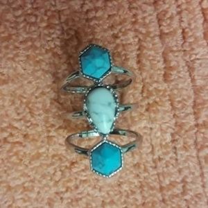 Chloe + Isabel Turkish Delight Stacked Ring Sz 6